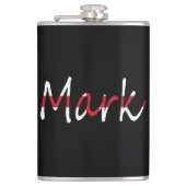 Flasques Tout nom superposé sur le drapeau anglais (Devant)