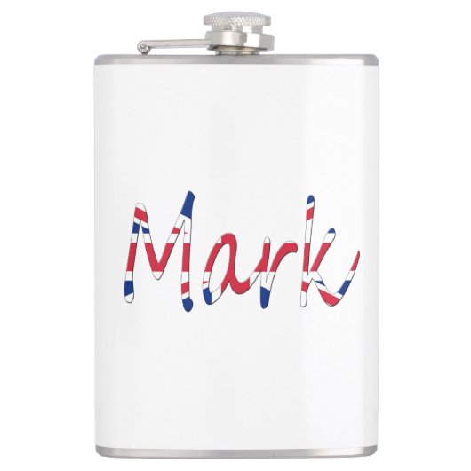 Flasques Tout nom superposé sur l'écran Union Jack (Devant)