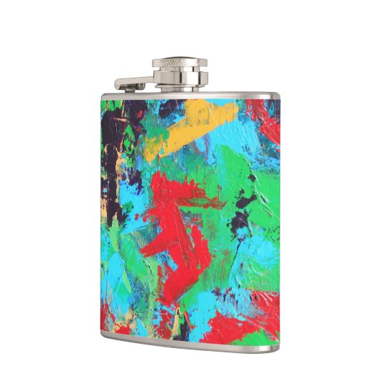 Flasques Traçages abstraits peints parMain (Gauche)