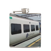 Flasques Train blanc et bleu (Devant)