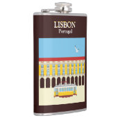 Flasques Tramway jaune de Lisbonne style vintage (Droite)