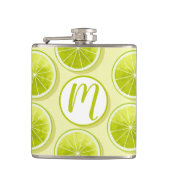 Flasques Tranches de chaux sur Jaune clair (Devant)