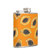 Flasques Tranches de Papaya sur orange (Droite)