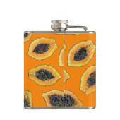 Flasques Tranches de Papaya sur orange (Dos)