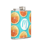 Flasques Tranches orange sur bleu (Droite)