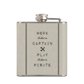 Flasques Travail comme un capitaine Play Like A Pirate (Dos)