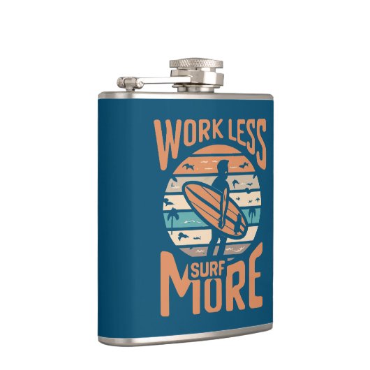 Flasques Travailler moins de Surf plus (Droite)