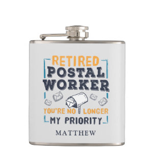 Flasques Travailleur Postal Retraité Priorité de Retraite