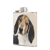 Flasques Treeing Walker Coonhound Peinture - Art original (Gauche)