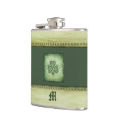 Flasques Trèfle irlandais monogramme vintage décontracté (Gauche)