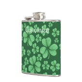 Flasques Trèfle vert cœur Saint-Patrick (Gauche)