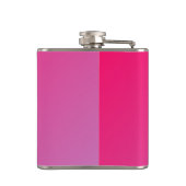 Flasques Trendy Modern Bold Pink Gradient 21st Birthday (Dos)