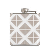 Flasques Triangle Motif tendance beige (Dos)