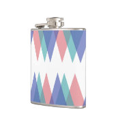 Flasques Triangles bleu et corail (Gauche)