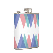 Flasques Triangles bleu et corail (Droite)