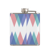 Flasques Triangles bleu et corail (Dos)