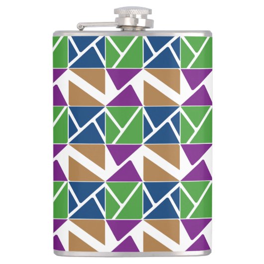 Flasques Triangles en différents angles conception graphiqu (Devant)