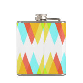 Flasques Triangles jaunes, rouges et bleus cadets (Dos)