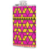 Flasques Triangles rose et jaune Motif (Gauche)