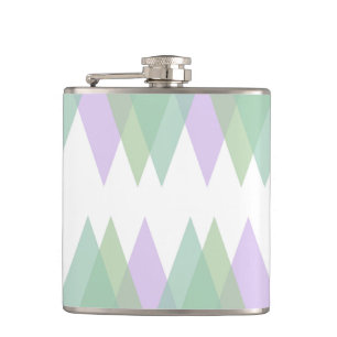 Flasques Triangles vert et lilas