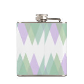 Flasques Triangles vert et lilas (Dos)