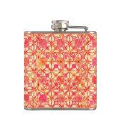 Flasques Tribal Batik - orange, corail rose et fuchsia (Dos)
