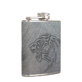 Flasques Tribal en métal d'animal sauvage (Droite)