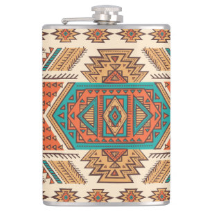 Flasques Tribal Vintage : Ethnic Seamless Motif