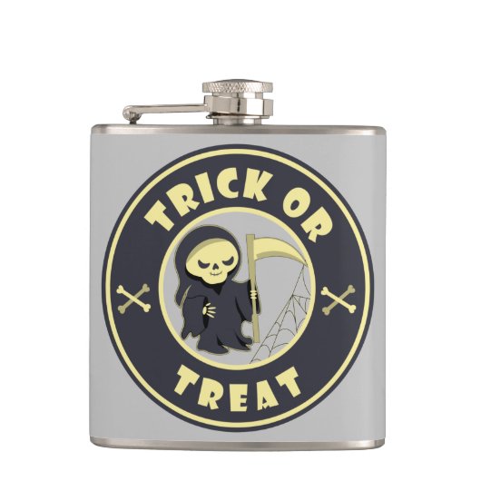 Flasques Trick ou traiter Halloween griffeur caractère (Devant)