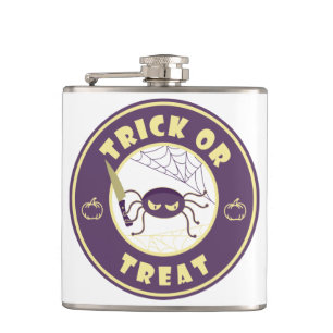Flasques Trick ou traiter l'araignée halloween style Starbu