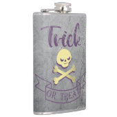 Flasques Tricoter ou traiter les os croisés du crâne Ruban  (Droite)