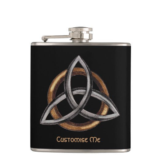 Flasques Triquetra (Brown/Argent) (Devant)