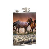 Flasques Trois chevaux en cavale dans l'océan (Droite)