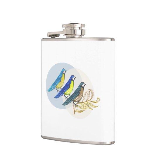 Flasques Trois oiseaux (Gauche)