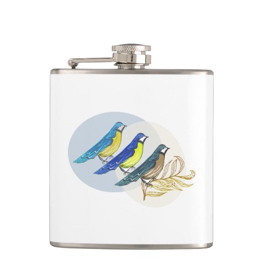 Flasques Trois oiseaux (Devant)