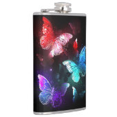 Flasques Trois papillons brillants sur l'arrière - plan de (Droite)