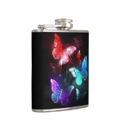 Flasques Trois papillons brillants sur l'arrière - plan de (Droite)