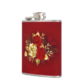Flasques Trois roses en bijoux (Gauche)