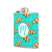 Flasques Tropical Clownfish & Bubbles Motif (Gauche)