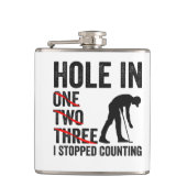 Flasques Trou dans un arbre deux J'ai arrêté de compter Fun (Devant)