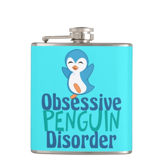 Flasques Trouble obsessionnel du pingouin mignon (Devant)