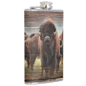 Flasques Troupeau de buffles (Droite)