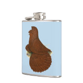Flasques Trumpeter Pigeon rouge (Gauche)