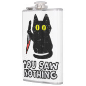 Flasques Tu N'As Rien Vu De Chat Noir Drôle Halloween (Gauche)