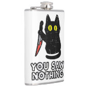 Flasques Tu N'As Rien Vu De Chat Noir Drôle Halloween (Droite)
