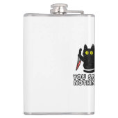 Flasques Tu N'As Rien Vu De Chat Noir Drôle Halloween (Dos)