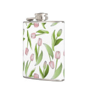 Flasques Tulipe rose moderne personnalisée (Gauche)