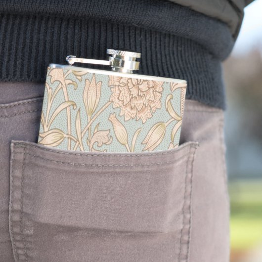 Flasques Tulipe sauvage de William Morris, design floral (En situation)