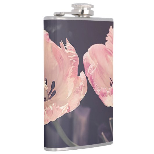 Flasques Tulipes en fleurs mignonnes -Personnalisées (Droite)