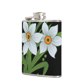 Flasques Tulipes et jonquilles Fleurs Arrière - plan noir (Gauche)